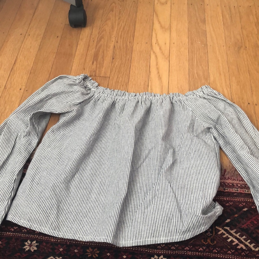 Off the shoulder brandy shirt